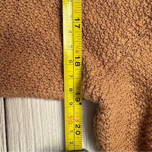 Eileen Fisher Organic Linen Cotton V-Neck Knit Top Warm Tan M, Capsule Wardrobe - Picture 9 of 9